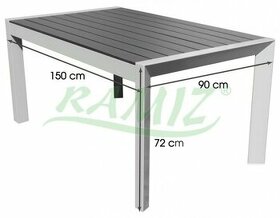 Záhradný stôl polywood hliník
