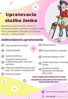 Upratovacia služba Janka
