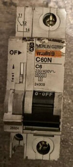 Predam Istic Merlin Gerin C60N C6 6A pomocny kontakt