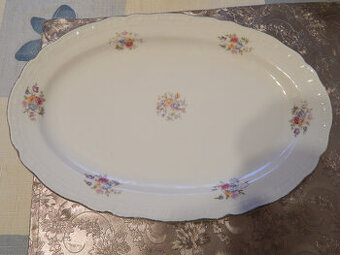 Retro porcelánové oválne podnosy