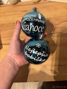 Personalizované vianočné gule