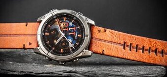 Fenix 8 AMOLED 51 mm, Titanium Graphite Brown Leather