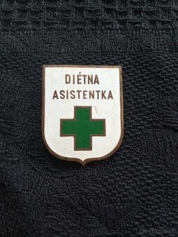 smaltovany odznak- dietna asistentka