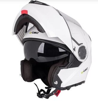 Výklopná moto prilba W-TEC Vexamo biela velkost L 59-60