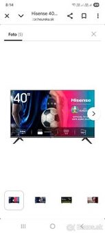 Predám Full HD TV zn: HISENSE 40"