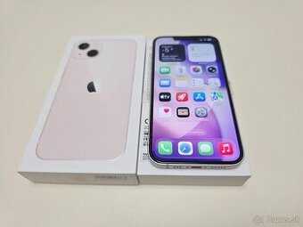 APPLE IPHONE 13 128GB PINK,ZDRAVIE BATERKY 100%