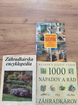 Záhradkárske knihy a kniha o kuchyni