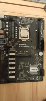 Základná doska ASRock H110 Pro BTC+ s procesorom Intel G3930