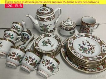 Ručne maľovaná 25 dielna porcelánová súprava