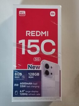 Predám Xiaomi redmi 15c 5g nový