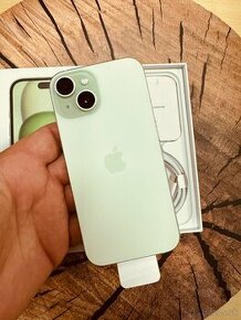 iPhone 15 Green 128 nepouzity  folia záruka
