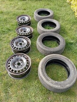 4ks diskov 5x112 4ks letných pneumatík R16 a VW puklice