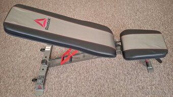 Posilňovacia lavička Reebok+činky-nakladacie 2x40kg