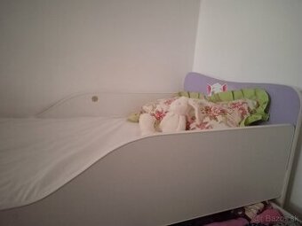Posteľ detská biela s úložným priestorom