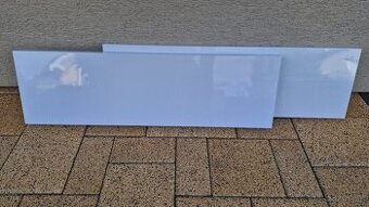 Nástenná polica biela 80x23,5 cm 2 kusy