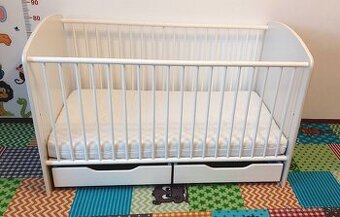 Detská postieľka s úložným priestorom a komple príslušenstvo - 1