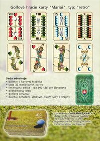 Sedmičkové karty s golfovou tématikou