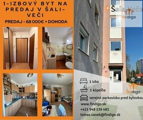 ZNÍŽENÁ CENA   Exkluzívna ponuka 1 izbový byt na predaj Šaľa - 1