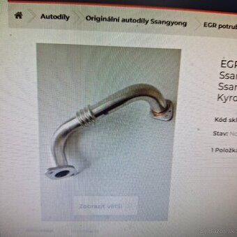 EGR potrubie Sangyong