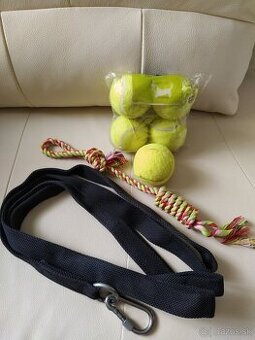 Čierne látkové vodítko pre veľkého psa (osobný odber) - 1