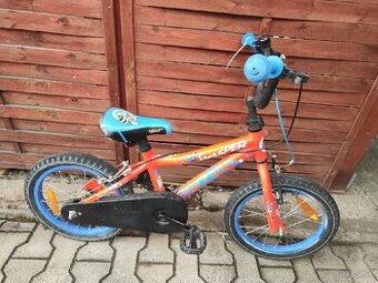 16" bicykel a detská sedačka