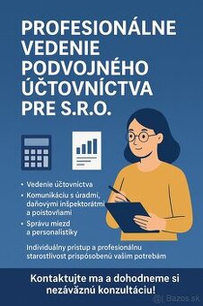 Profesionálne vedenie podvojného účtovníctva pre s.r.o.