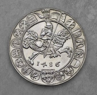 Strieborný Guldiner Žigmunda Rakúskeho 1486 - Super Stav