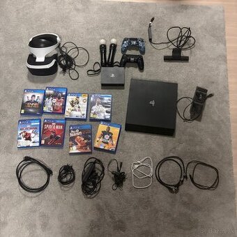 Ps4 pro 1TB + psvr1 + 8 DVD hier (FIFA, Spider-Man, NHL)