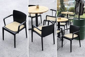 PEDRALI plastové kaviarenské / terasové stoličky – 20 ks + p