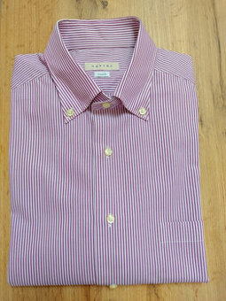 Nová pružkovana,pasikavá pánska,chlapcenska košeľa velkost L