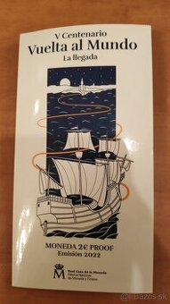Španielsko 2€ - 2022 Proof 500. výročie prvej plavby