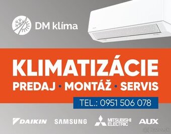 PREDAJ,MONTÁŽ,SERVIS KLIMATIZÁCIÍ