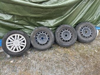 Predám oceľové disky R16 5x112 s letnými pneumatikami