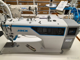 Jednoihlový šijací stroj Jack A4C zapošitie a odstrih