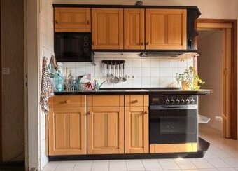 Kuchyňská linka z masivu se spotřebiči,6443