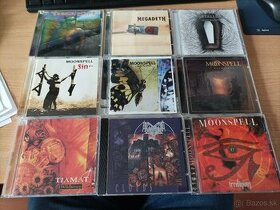 CD Metallica, Megadeth, Moonspell...