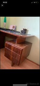 Lakovaný drevený písací stôl - 1