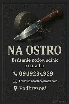 Brúsenie nožov , nožníc a náradia