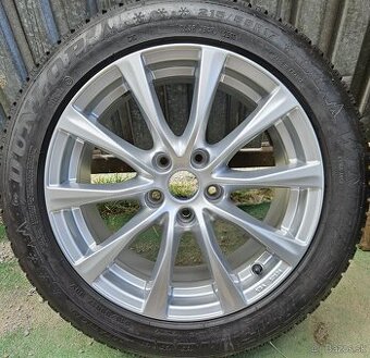 Nemecké disky BORBET 5x112 r17 + DUNLOP 215/55 r17 - 1