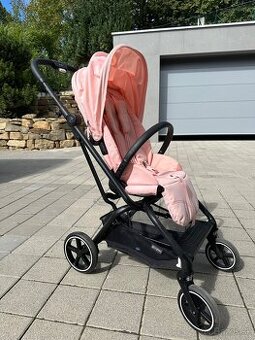 CYBEX Eezy S Twist2024+2 BLK Candy Pink Gold+pláštenka cybex