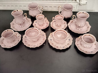 Salky ruzovy porcelan.Dekor Lenka.