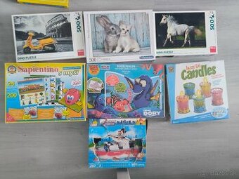 Rôzne nepoužívané hry a puzzle po mojich dvojičkách, nezauja