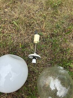 Lustr retro  triplex sklo dvakrát