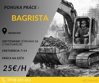 Ponuka práce - BAGRISTA