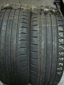 205/55R17 V,Continental-Contact 5,2kusy.Letné. - 1