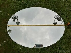 Zrkadlo s vývodmi pre 2 lampičky