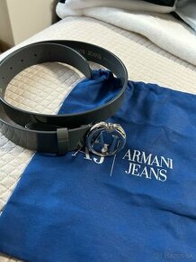 Armani Jeans opasok šedý originál aj s dust bag