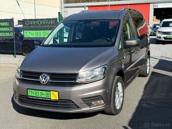 ► VW CADDY MAXI 2,0 TDI - 110 KW, AUTOM. PARKOVÁNÍ, NAVI ◄