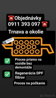 Regenerácia DPF filtrov