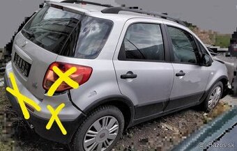 Fiat Sedici 1.6 2010 predám motor M16A, PREVODOVKA 5 rýchlos